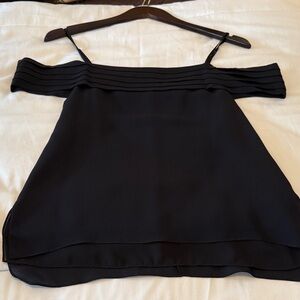 Alexander Wang Black Off-Shoulder Camisole